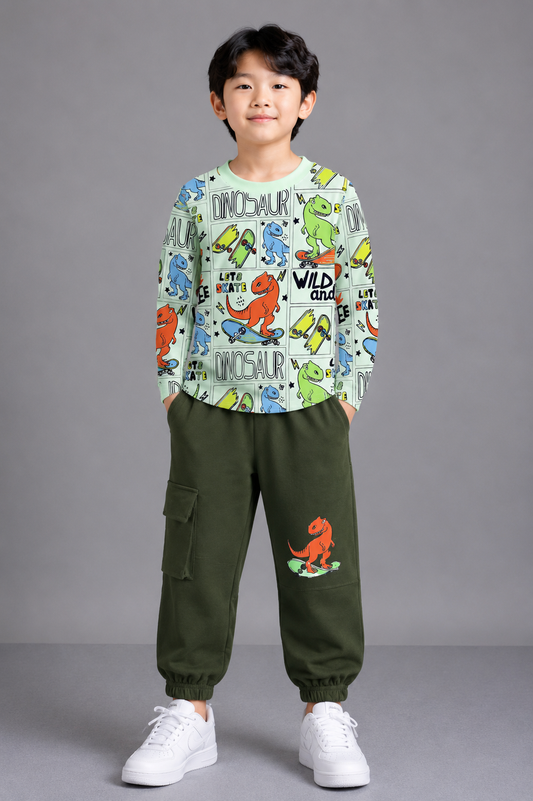 Kids Boys Clothing Set - Lime Green (KBAW25ST2)