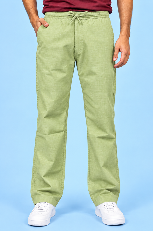 Linen Travel Pants Sea Green