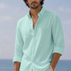 Linen Casual Shirt Mint Green