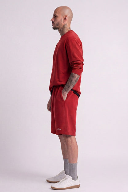 Cool Bee Regular Fit Shorts Red for Men - Shorts Summer Casual India - Detail View