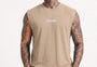 Men Tank Tees Beige