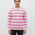 Blush Striped Crew Neck Tee