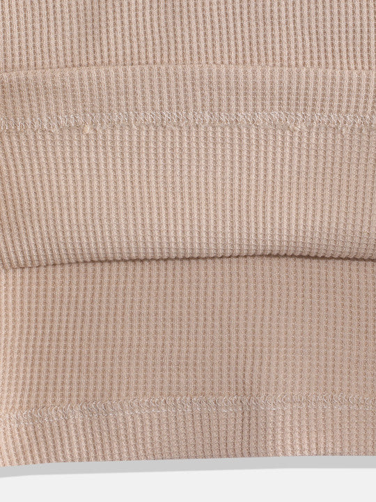 Coolbee Store Kids Boys T-Shirt - Beige (KBAW25TR20) – close-up fabric detail