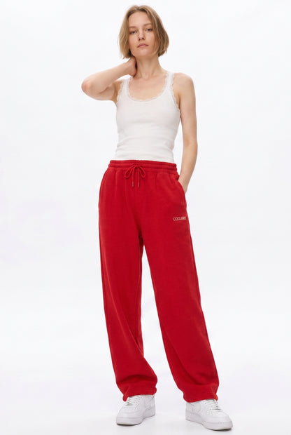 Cool Bee Joggers Red for Women - Joggers Casual Streetwear India - Lifestyle View