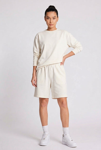 Cool Bee Regular Fit Shorts White for Women - White Regular Fit Casual Shorts India - Detail View