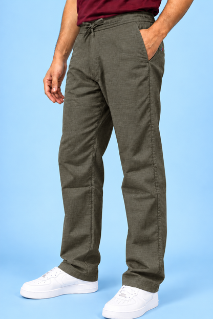 Linen Travel Pants Sea Grey