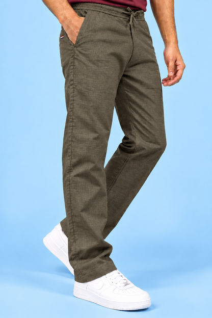 Linen Travel Pants Sea Grey