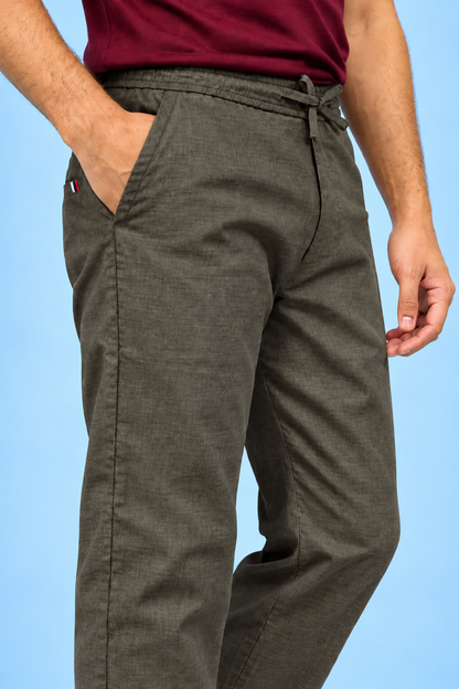Linen Travel Pants Sea Grey