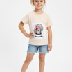 Kids Girls T-Shirt - Peach (CSKT206)
