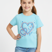 Kids Girls T-Shirt - Sky Blue (CSKT229)
