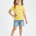 Kids Girls T-Shirt - Yellow (KGSSA12)
