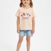 Kids Girls T-Shirt - Peach (CSKT231)