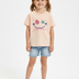 Kids Girls T-Shirt - Peach (CSKT231)