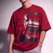 Glitch Portrait Tee Red