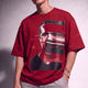 Glitch Portrait Tee Red