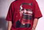 Glitch Portrait Tee Red
