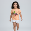 Kids Girls T-Shirt - Peach (CSKT216)