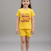 Kids Girls T-Shirt - Yellow (KGSSA30)
