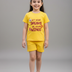 Kids Girls T-Shirt - Yellow (KGSSA30)