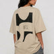 Perspective Graphic Tee Beige