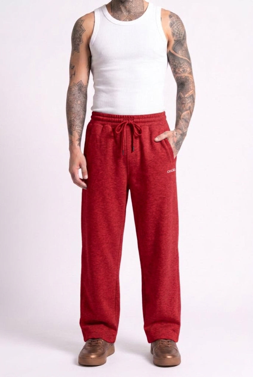 Cool Bee Joggers Red Milange for Men - Joggers Casual Streetwear India - Lifestyle View