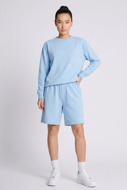 Cool Bee Regular Fit Shorts Sky blue for Women - Sky blue Regular Fit Casual Shorts India - Detail View