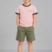 Kids Boys T-Shirt - Pink (KBSSTR24)