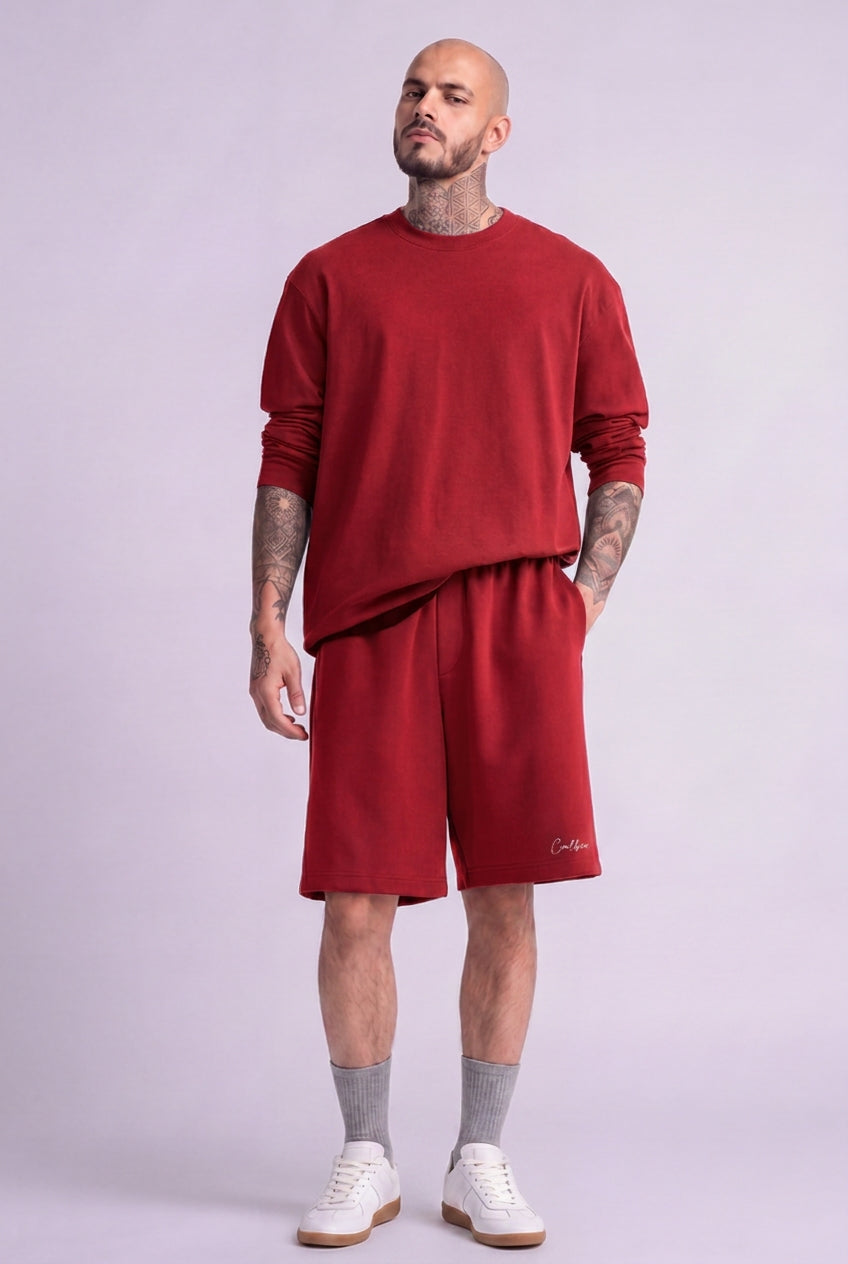 Cool Bee Regular Fit Shorts Red for Men - Shorts Summer Casual India - Lifestyle View