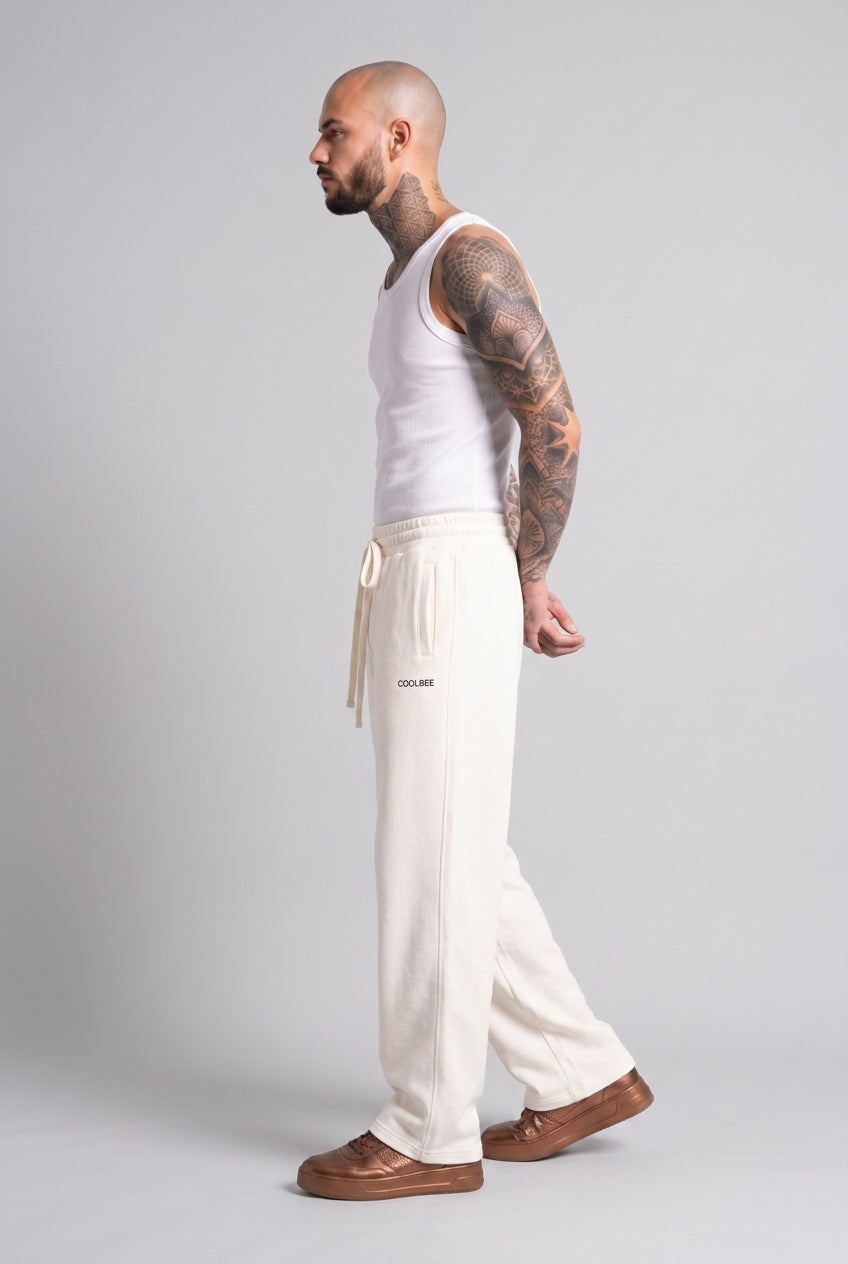 Cool Bee Joggers Off White for Men - Joggers Casual Streetwear India - Lifestyle View
