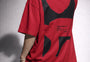 Perspective Graphic Tee Red