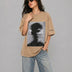 Blurred Vision Tee Beige