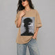 Blurred Vision Tee Beige