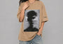 Blurred Vision Tee Beige