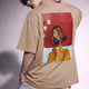 Cubist Bloom Oversize Tee Beige