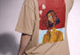 Cubist Bloom Oversize Tee Beige