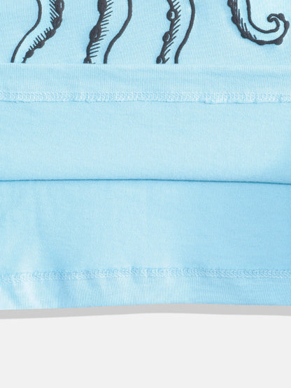Coolbee Store Kids Boys Clothing Set - Blue (KBAW25ST11) – close-up fabric detail
