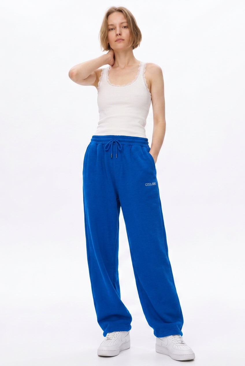 Cool Bee Joggers Royal Blue for Women - Joggers Casual Streetwear India - Lifestyle View
