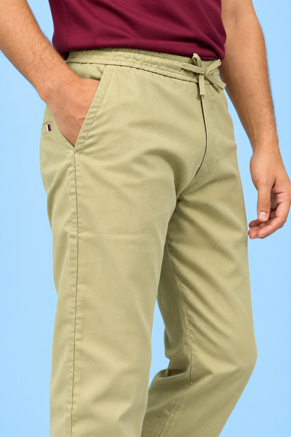 Linen Travel Pants Dark Beige