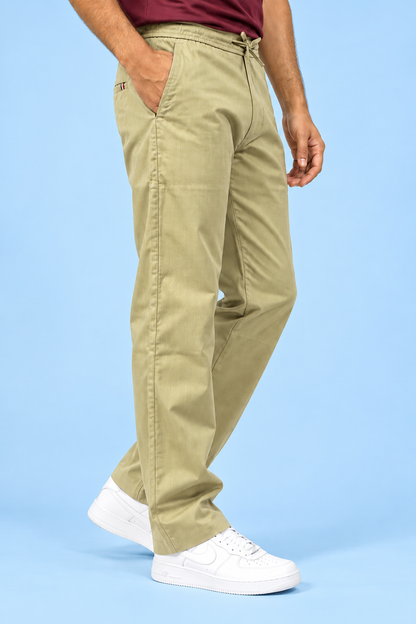 Linen Travel Pants Dark Beige