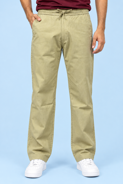 Linen Travel Pants Dark Beige
