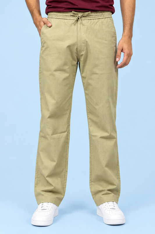 Linen Travel Pants Beige