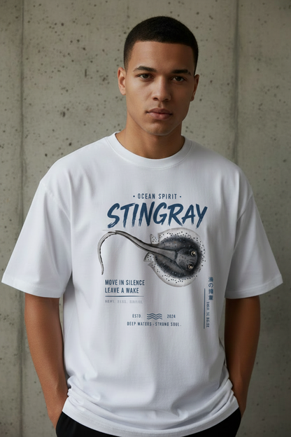 Stingray Tee White