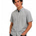 Oxford Casual Half Shirt Grey