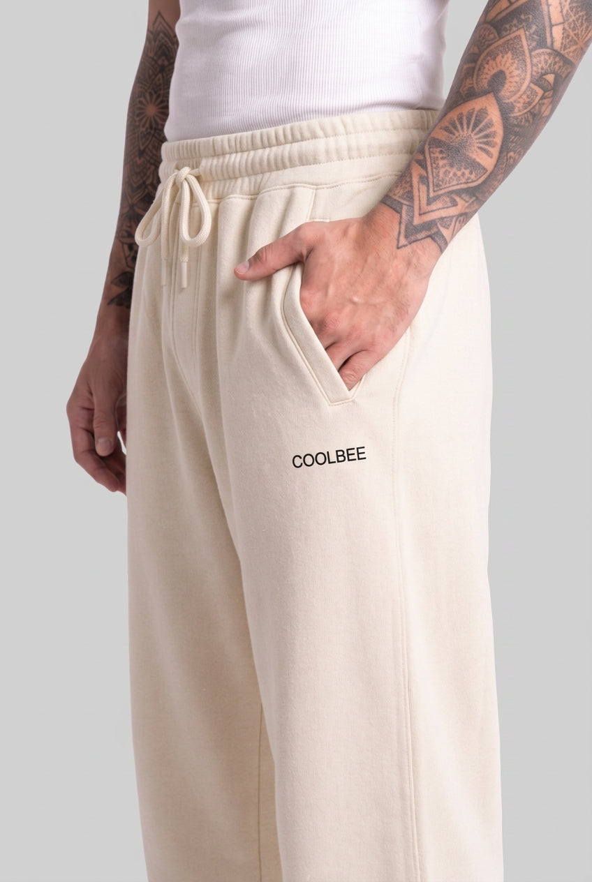Cool Bee Joggers Off White for Men - Joggers Casual Streetwear India - Lifestyle View