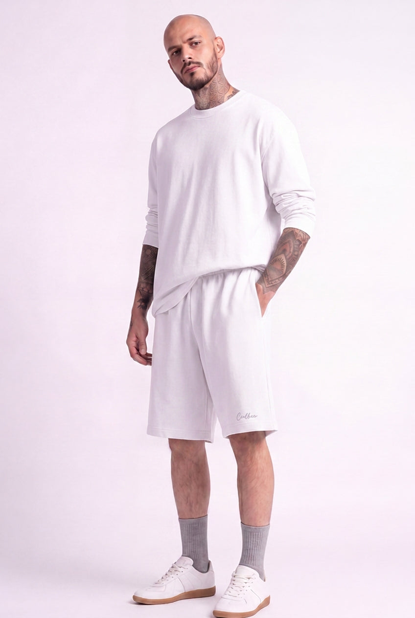 Cool Bee Regular Fit Shorts White for Men - Shorts Summer Casual India - Lifestyle View
