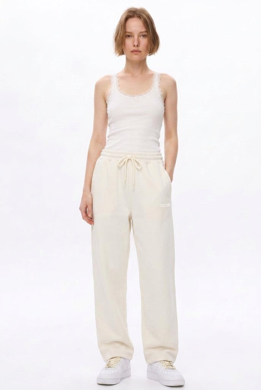 Cool Bee Joggers Off White for Women - Off White Joggers Casual Streetwear India