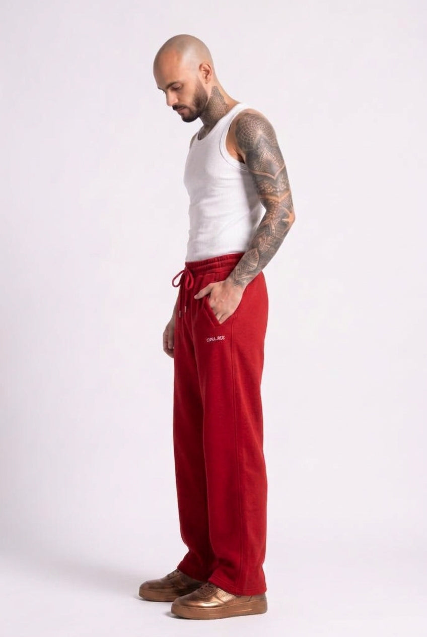 Cool Bee Joggers Red Milange for Men - Joggers Casual Streetwear India - Lifestyle View