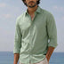 Linen Casual Shirt Sage Green