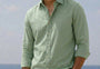Linen Casual Shirt Sage Green
