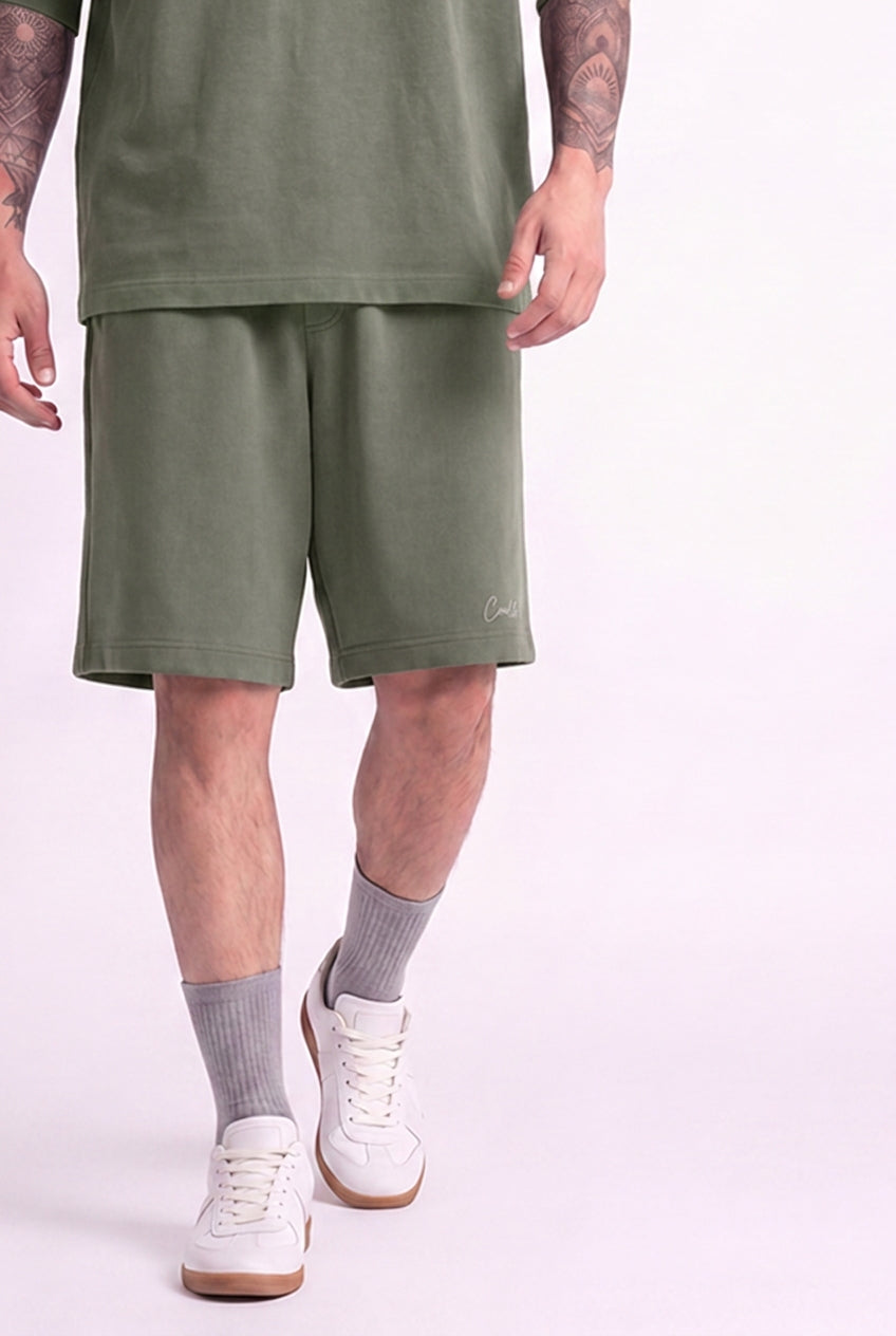 Cool Bee Regular Fit Shorts Green for Men - Shorts Summer Casual India - Back View